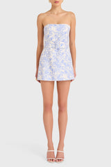 Fae Dress in Toile Brocade
